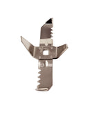 A silver-colored metal grinder blade with a curved edge, designed for a Tabakh Prime Mixer Grinder.