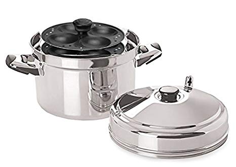 Tabakh Stainless Steel Idli Cooker With 6-Racks Non-Stick Idly Stand