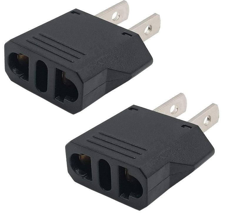 Ckitze US European to American Outlet Plug Adapter
