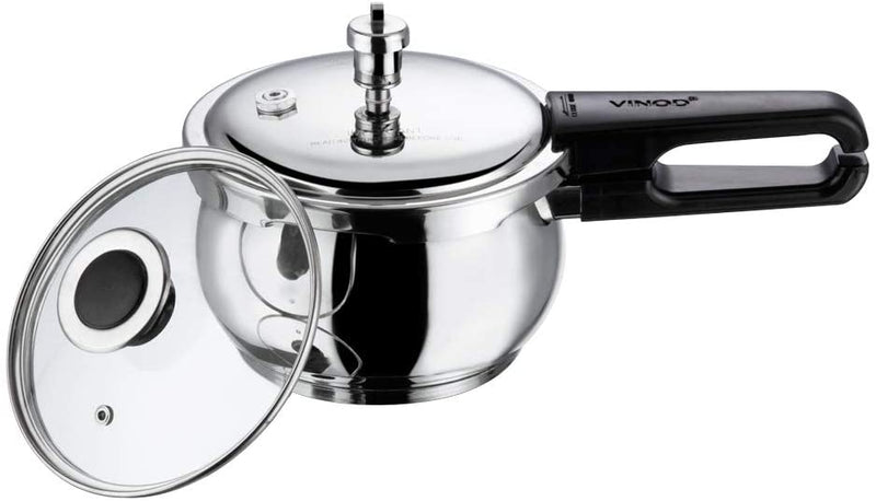 Vinod 1.5 Liter Splendid Plus Handi Stainless Steel Pressure cooker