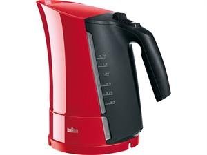 Braun WK 300 2200-watt Water Kettle, 220-volt, Red (WILL NOT WORK IN USA/CANADA OUTLETS)