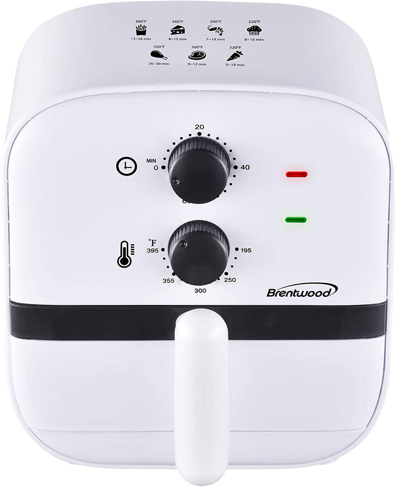 Brentwood AF100 1-Quart Small Electric Air Fryer with 60-Minute Timer