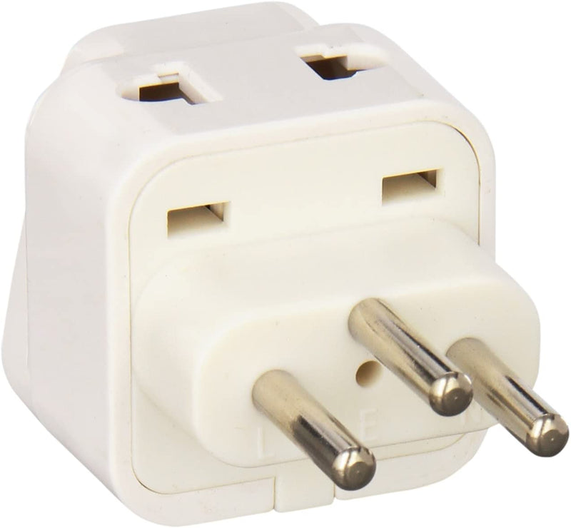 CKITZE BA-11A Grounded Universal 2-in-1 USA to Switzerland Type J Plug Adapter