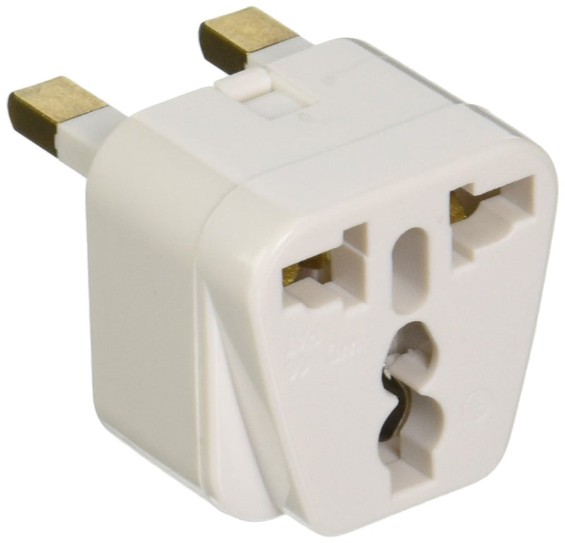 CKITZE BA-7 Grounded Universal 2 in 1 Plug Adapter Type G for UK, Hong Kong, Singapore & more - CE Certified