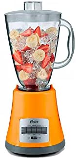 Oster BLSTMG Orange 8 Speed 6-Cup Glass Jar Blender, 220 Volts (Not for USA - European Cord)