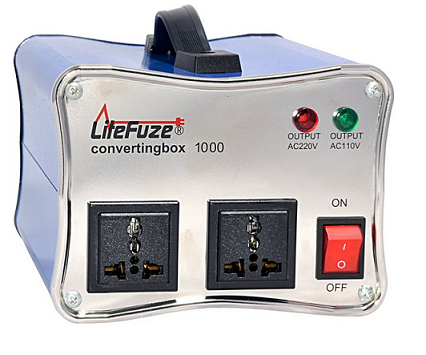 LiteFuze Convertingbox 1000 Watts Premium Step Up/Down Voltage Converter Transformer
