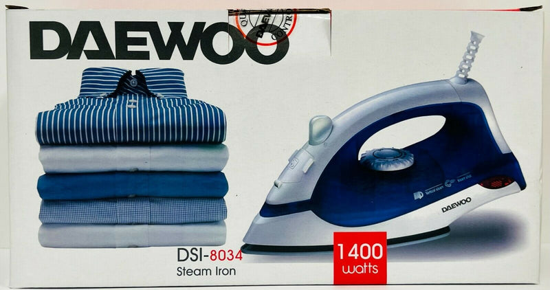 Daewoo DI-8034 1400W 220 Volt Steam Iron for Export Overseas Use