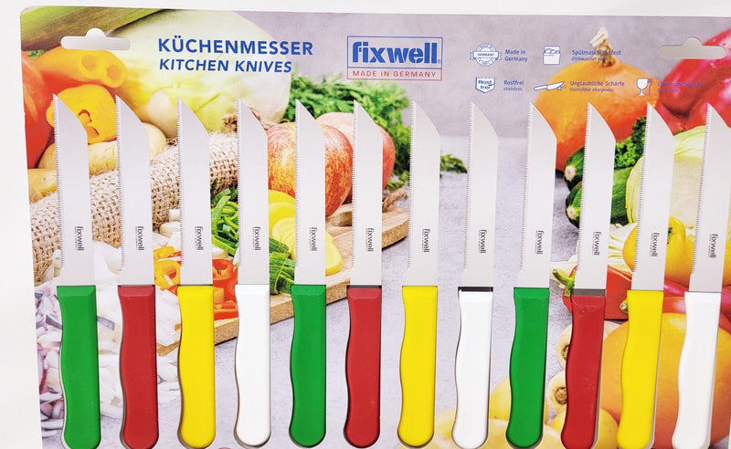 Fixwell 12-Piece Stainless Steel Knife Set