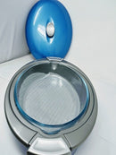 INDIT Oval Glass 2400ML Food Server Color Blue