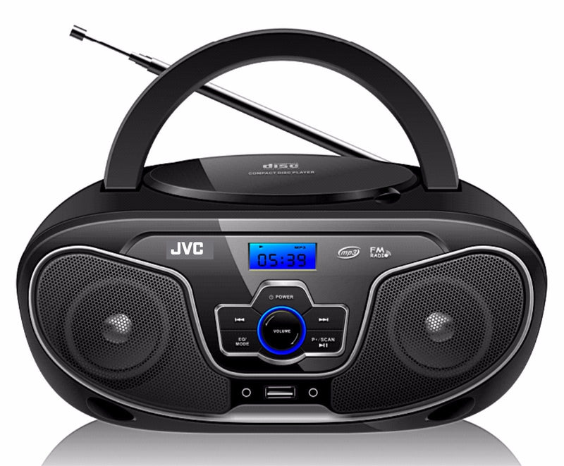 JVC RD-N327 Bluetooth Portable Radio and CD Player With USB and AUX Port