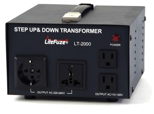 LiteFuze 2000 Watts Heavy Duty Voltage Transformer Converter LT-2000