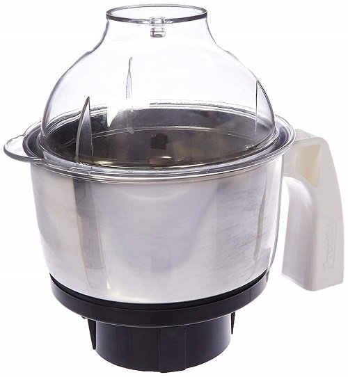 Preethi MGA504 Stainless Steel Genie Jar for Eco Twin, Plus, Nitro and Blue Leaf, 0.5-Liter