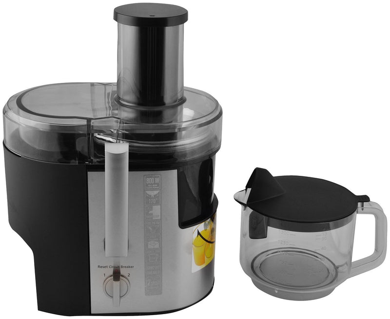 Panasonic MJ-DJ01S Juicer 1.5L 800W Juice Extractor, Stainless Steel, 220V (Non-USA Compliant)