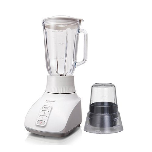 Panasonic MX-GX1511W Plastic Jar 2-in-1 Blender With Dry Mill Grinder, 220V (Not for USA - European Cord)