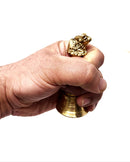 Tabakh 4" Hand Held Service Bell 2 Inch Diameter - Polished Brass