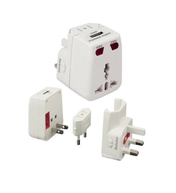 OneAdapter ChargerPlus All-In-One Universal Travel Plug Adapter USB