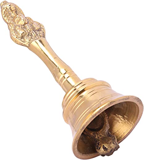 Tabakh 3.5" Hand Held Service Bell 1.5 Inch Diameter - Polished Brass