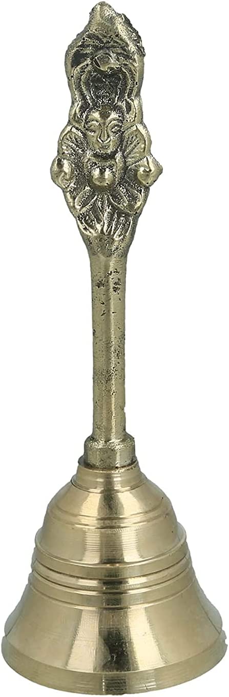 Tabakh 3.5" Hand Held Service Bell 1.5 Inch Diameter - Polished Brass