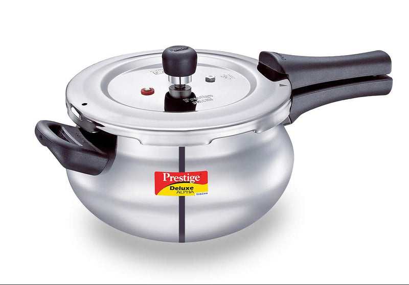 Prestige Svachh Deluxe Alpha 4 Liter Junior Handi Stainless Steel Pressure Cooker