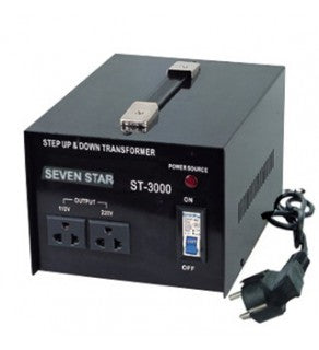 Seven Star ST-3000 Voltage Transformer Converter Step Up / Down 3000 Watts 110/220V