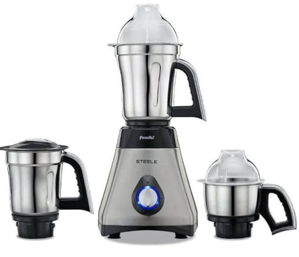 Preethi Steele 3-Jar Mixer Grinder 110 Volts - Open Box - Store Pickup Only
