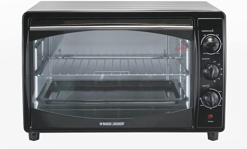 Black and Decker TRO60 42-Liter 220 to 240-volt Toaster Oven, Large, 1800-Watts, Black (Not for USA - European Cord)